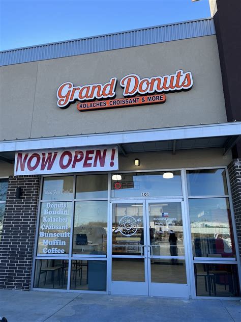 Grand donuts - Rate your experience! Coffee Shops, Donuts. Hours: 5AM - 1PM. 1900 University Blvd Ste 120, Round Rock. (512) 843-4090. Menu Order Online. 
